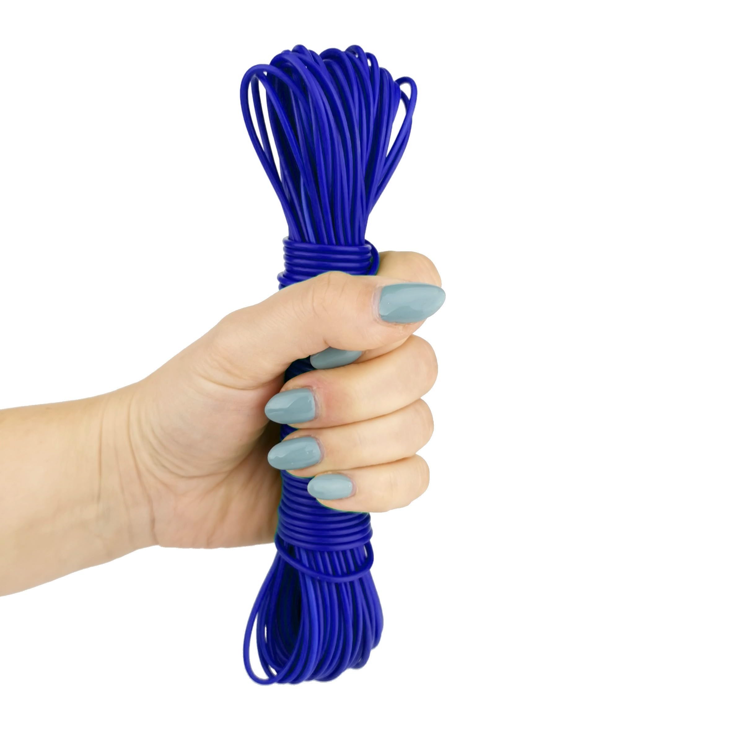 Filo Stendibiancheria 20m - Resistente, Rivestito PVC, Per Esterno E Interno, Verde - Foto 9