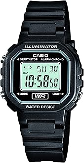 Women's LA20WH-1ACF Classic Digital Black Resin Watch