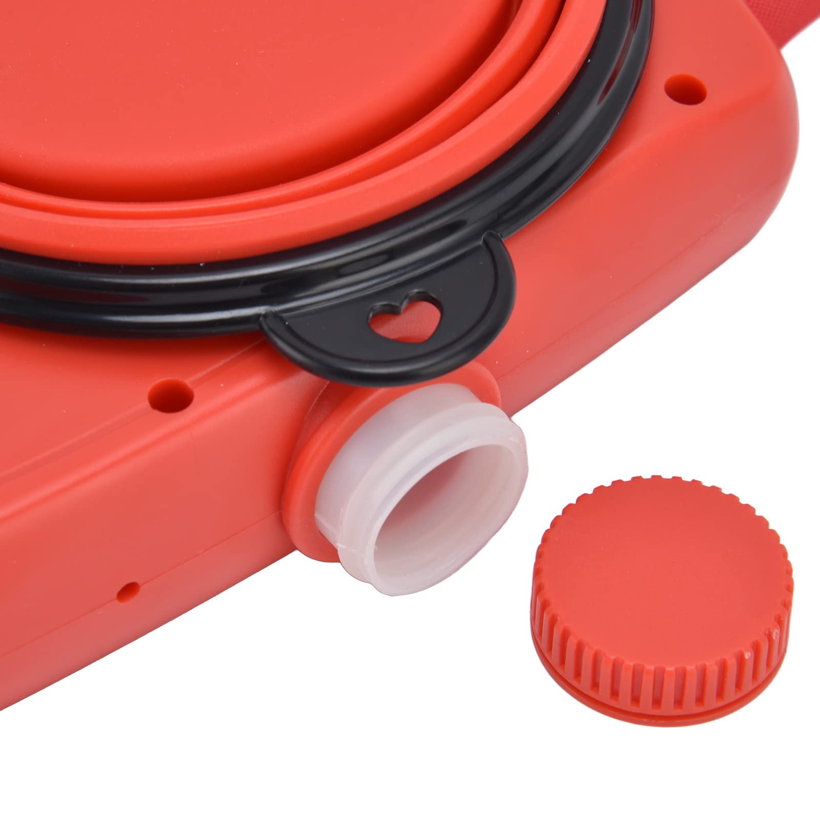 Laisse pour Petit Chien, Laisse Multifonction Portable pour Animaux de Compagnie avec Bol d'eau Pliable pour Petits Chiens Moyens (9,1 * 6,7 * 2,0 Pouces)(Rouge)