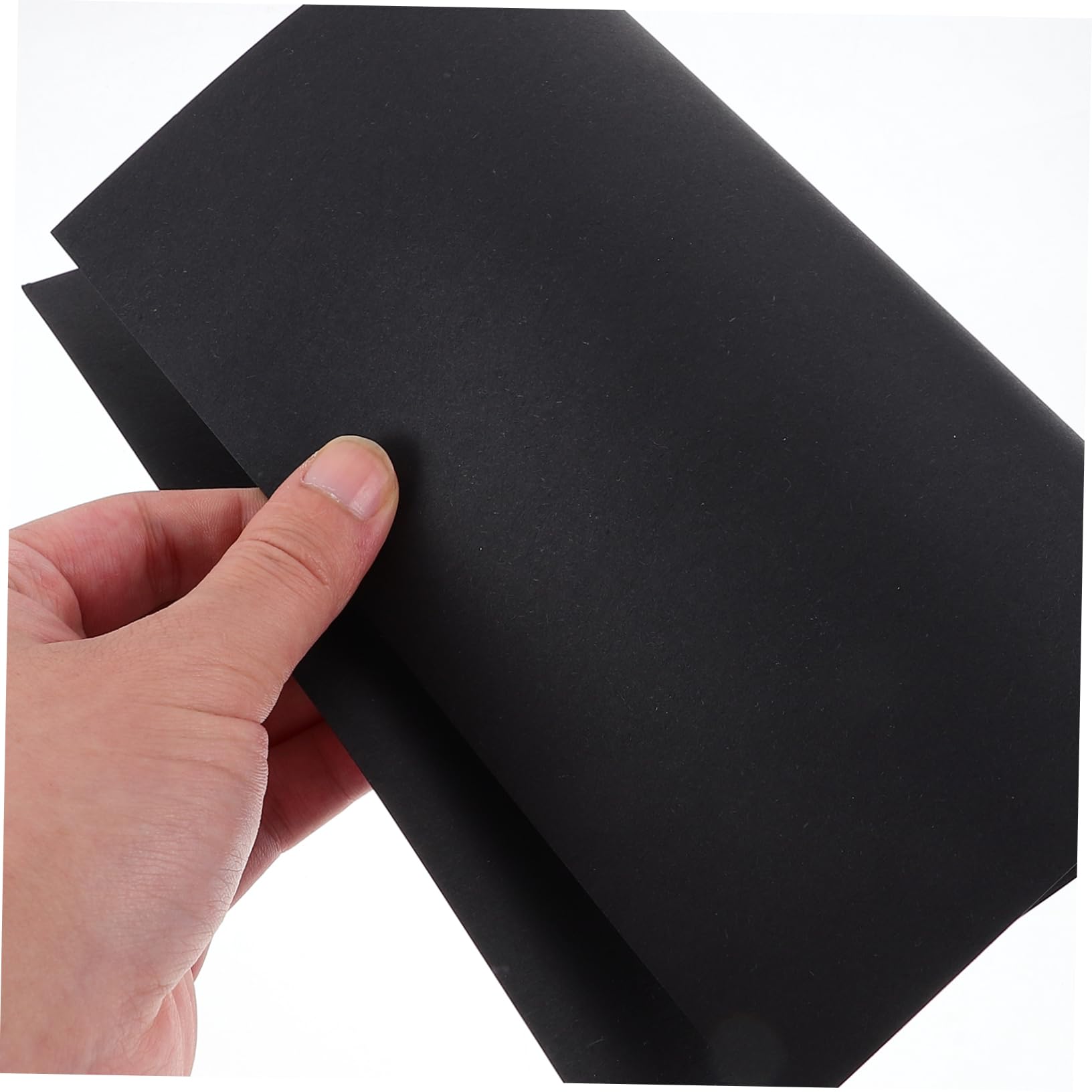 TEHAUX 100 Stück Schwarzes Origami Kartenpapier für Selbstgemacht Bastelarbeiten Zeichen und Kartonprojekte Leicht Tragbar für Klassenräume Weihnachtliches Bastelpapier
