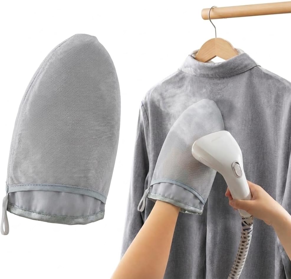 Garment Steamer Ironing Gloves, Anti Ironing Mitt for Heat Resistan