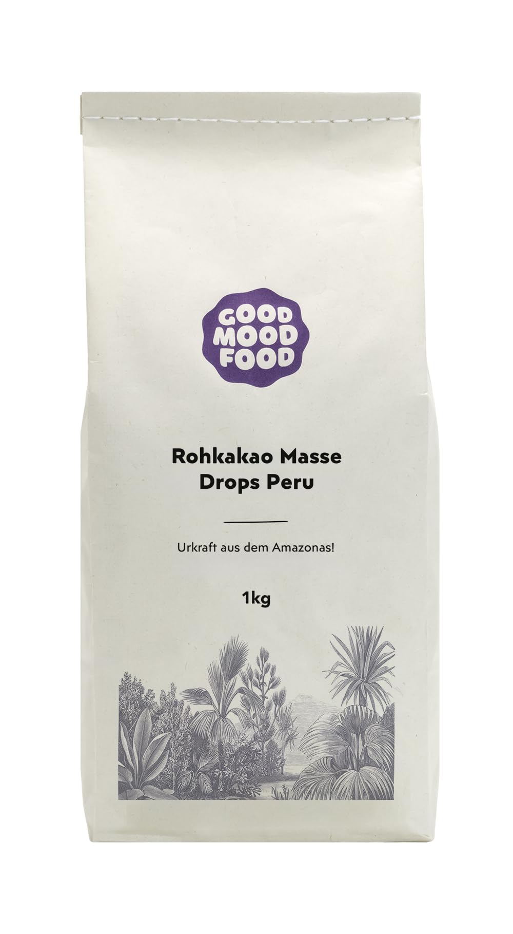 Goodmoodfood Bio Rohkakao Kakaomasse Schokodrops 1kg – Kakao vegan Trinkschokolade Ritualkakao Fairtrade Dark Chocolate