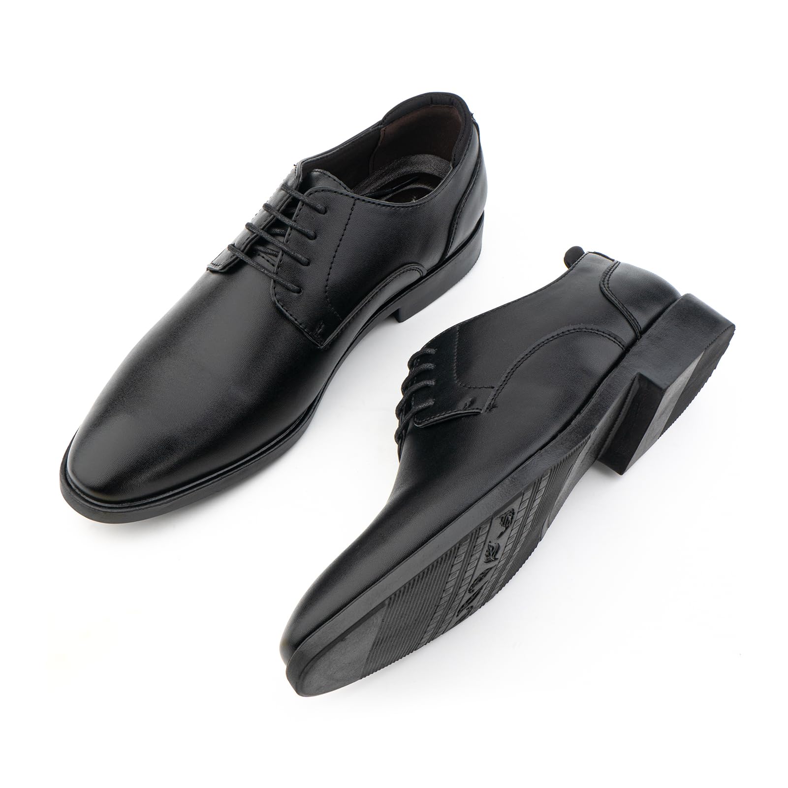 Hitmars Zapatos Oxford Hombre Zapatillas Vestir Derby Zapatos Boda Brogues Zapatos de Vestir Formales Cordones Clásico Zapatos Traje Negro 40 EU