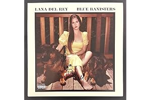Lana Del Rey Signed Autograph Album Vinyl Record LP - Blue Banisters