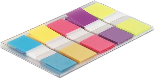 Miniatura 2 de 3M Post-it Flags to-Go, 1/2 x 1-3/4, 5 colores brillantes, 100 banderas por paquete (6835CB)