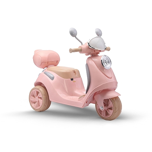 Bang Toys - Scooter Elétrica Infantil Bella T3 6V - com Bagageiro, Luzes de LED, Sons, Entrada USB/MP3, Indicador de Bateria - Suporta até 30kg - Cor Rosa Bang Toys - Scooter Elétrica Infantil Bella T3 6V - com Bagageiro, Luzes de LED, Sons, Entrada USB/MP3, Indicador de Bateria - Suporta até 30kg - Cor Rosa