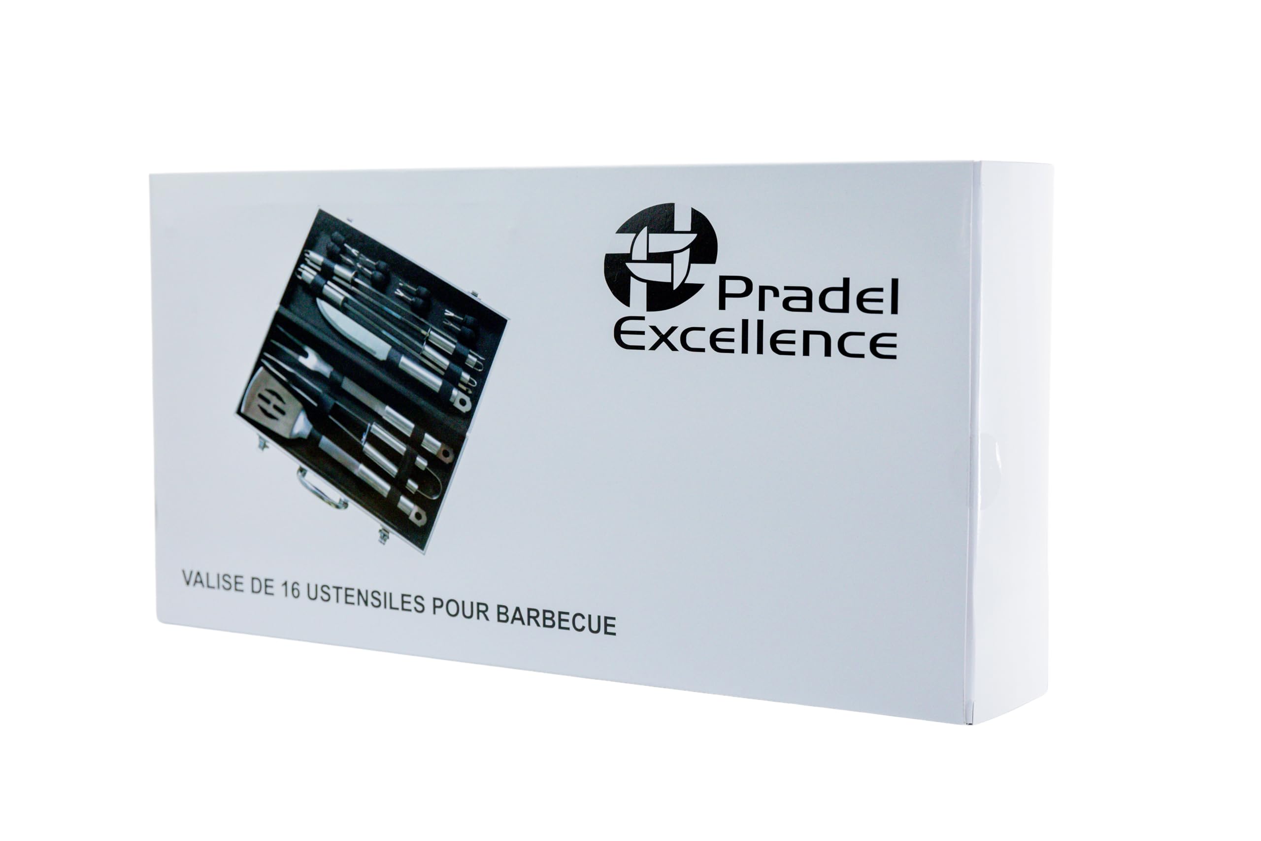 Mallette Barbecue 16 pcs Ustensiles Inox Pradel Excellence WB107