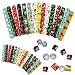 DimiGlobal 45Pcs Christmas Slap Bracelets for Kids Christmas Slap Bracelets Bulk for Boys and Girls holiday Slap Bracelet Party Supplies Favors Classroom Prizes Exchanging Gifts