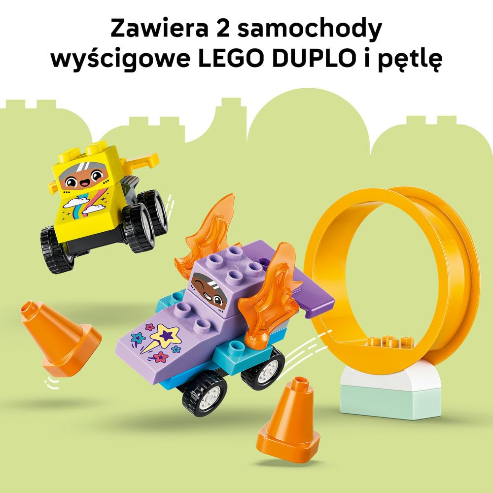 LEGO DUPLO Kreatywne rampy 3 w 1 z pojazdami 10478 | rampy z pojazdami, klocki dla 3-latka, prezent dla chłopca i dziewczynki 3+, budowanie 3 w 1, 111 elementów