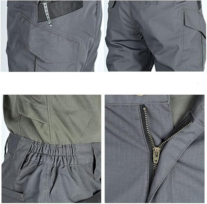 LesSpartan Tactical Pants, Le Spartan Motorcycle Pants, Lightweight Quick-Drying Tactical Pantss, Waterproof Ripstop XX-Large Gray image 4 of 6 B0FCXSBP5D