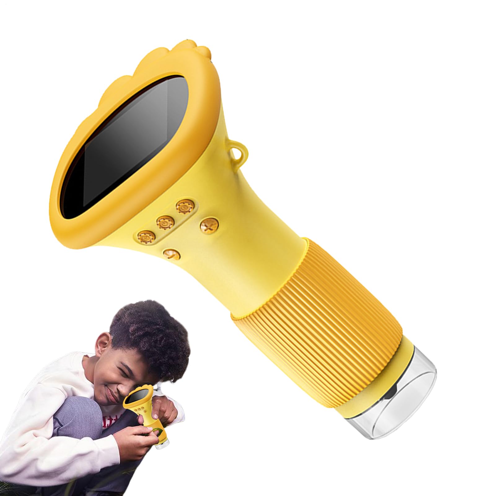 Kids Microscope, kieszonkowy ręczny lupa 1000X, 17,3 x 10,7 x 7,9 cm, przenośny mikroskop cyfrowy, studenci w wieku 8-12, edukacyjne narzędzie nauki STEM do odkrywania i nauki na świeżym powietrzu