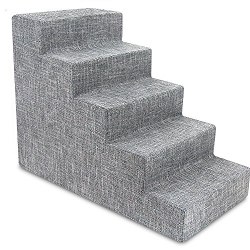 image for Best Pet Supplies Dog Stairs for Small Dogs & Cats, Foam Pet Steps Por