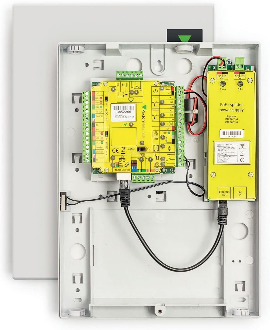 Paxton Net2 plus 1 door controller - PoE+ Plastic cabinet