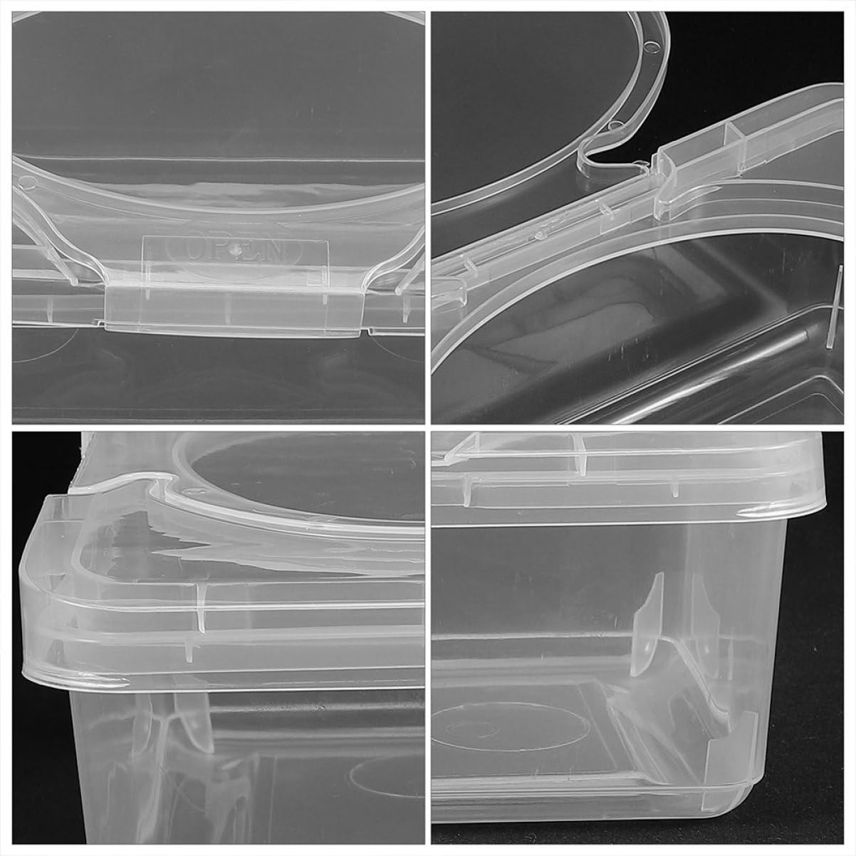 PRETYZOOM 3 Ensembles Boite À Essuyer Étui À Lingettes Étui À Mouchoirs De Voyage Porte-Papier Hygiénique Distributeur De Lingettes Lestées Conteneur De Mouchoirs PP Transparent 2 Pièces * 3