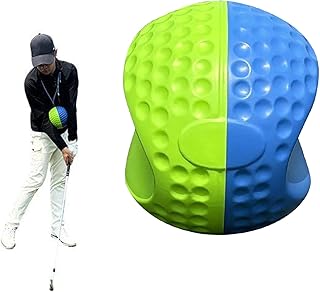 Pelota de entrenamiento de golf, corrección de postura del brazo, potenciador de habilidades de swing para exteriores en campo de conducción, área de astillado, color verde