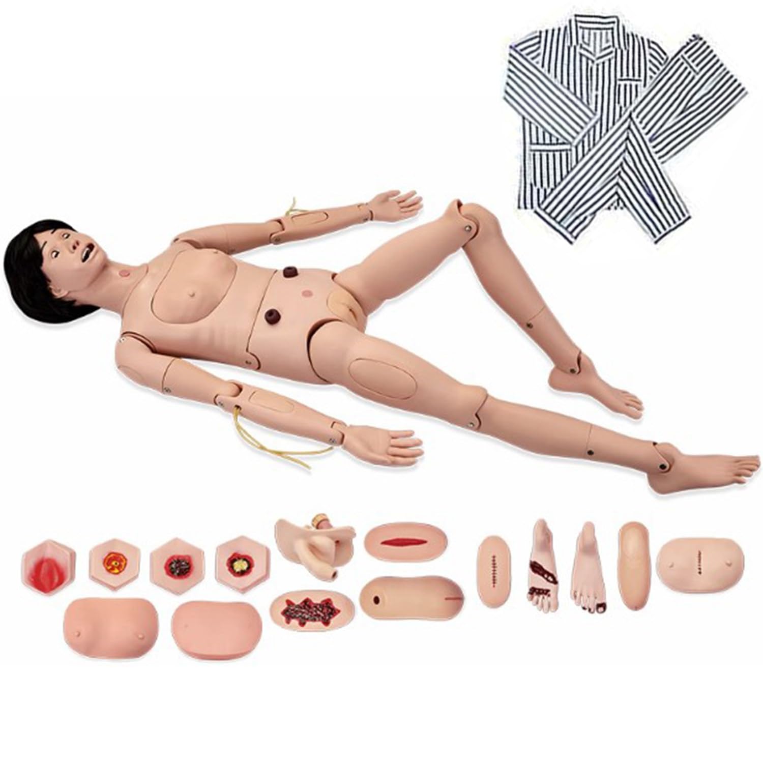 Męskie żeńskie manekiny pielęgniarskie medyczny manekin symulator pielęgniarki praktyka model szkoleniowy manekin w pełni funkcjonalny starszy staż pielęgniarski manekin ze szkoleniem w zakresie