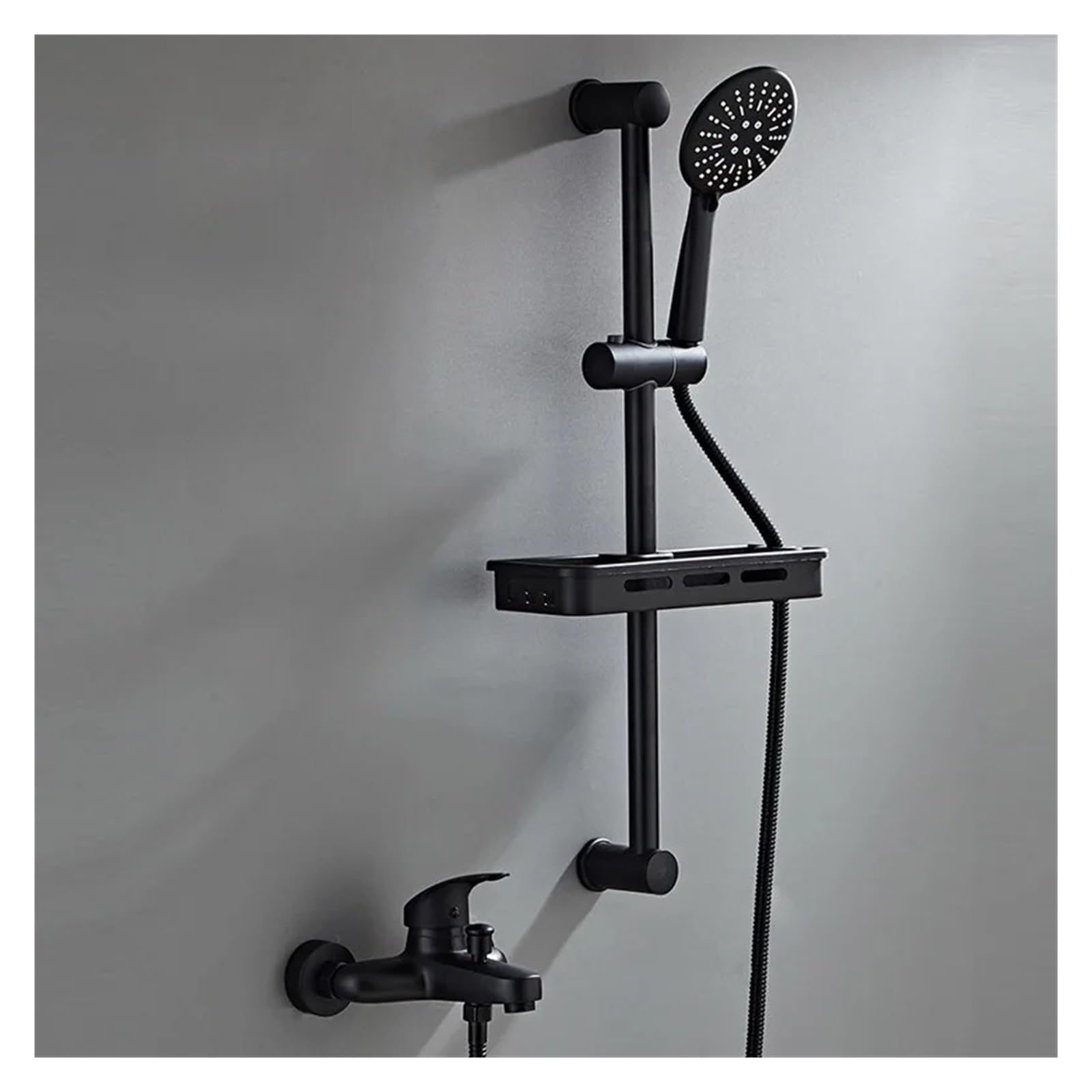 JYBNBBE Wall MounteBlack Shower Faucet SetModern Bathroom Bathtub HandhelShower Mixer Tap for Luxury Spa Experience