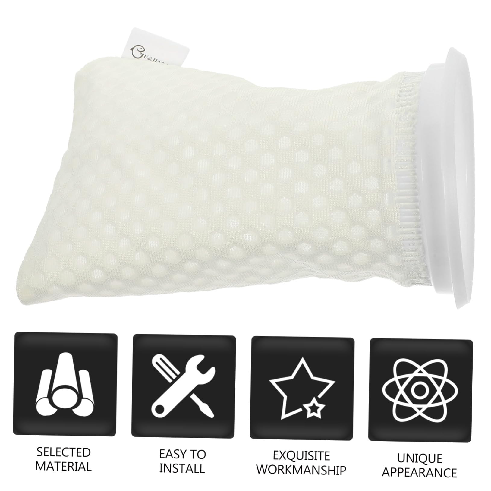 11 Piezas Calcetines para Filtro Acuario Honeycomb Bolsa Filtrante Resistente para Pecera Tanque de Agua Filtración Eficaz
