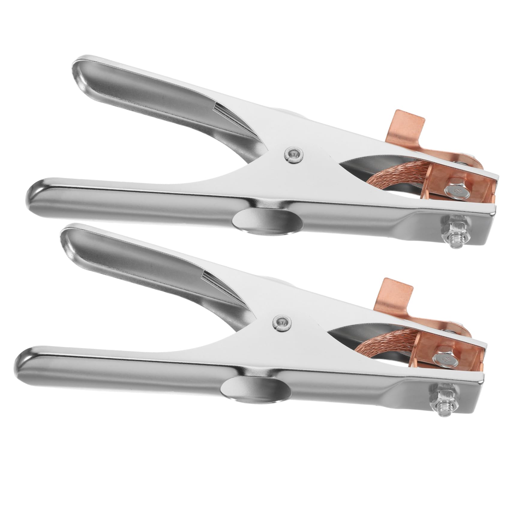 DOITOOL 2pcs Heavy Duty Welding Ground Clamp Metal Grounding Wire Clips for Manual Welders Excellent Conductivity Safety Design for Various Welding Equipment