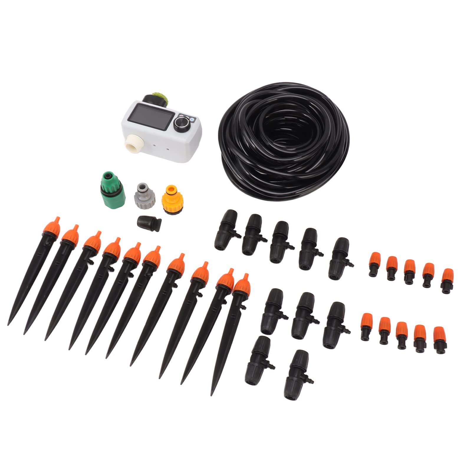 Temporizador de Riego Automático con Protección IP68 para un Riego Eficiente del Jardín, Material ABS, Batería Recargable de 700mAh, Ideal para Terrazas y Huertos