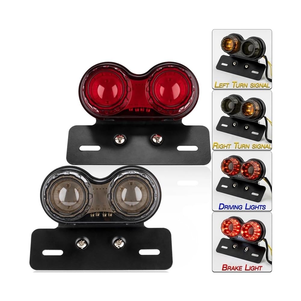 Luce Freno Moto Lampada Di Coda A LED Universale Per Moto Lampada Di Segnalazione A LED Super Luminosa Per Indicatori Direzione Per Motociclette Per Accessori Moto