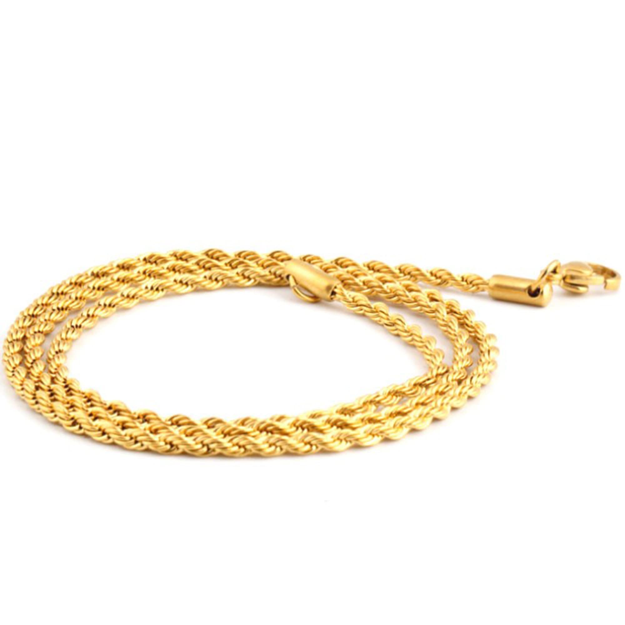 22kt Golden Chain For Men Necklace Chain Gold Plated Chain For Boys & Men-image-47