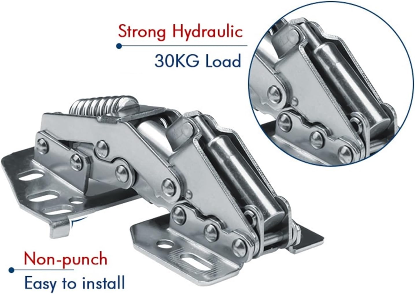 Cabinet Hinges Soft Closing Kitchen Damper Buffer Door Closer Door Support Furniture Hinge Hardware 1Pcs