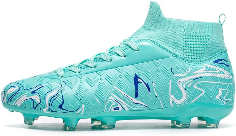 Unisex's Fashion Sports High-Top FG Trainers Cleats Football Sneakers Long Studs SG Soccer Shoes