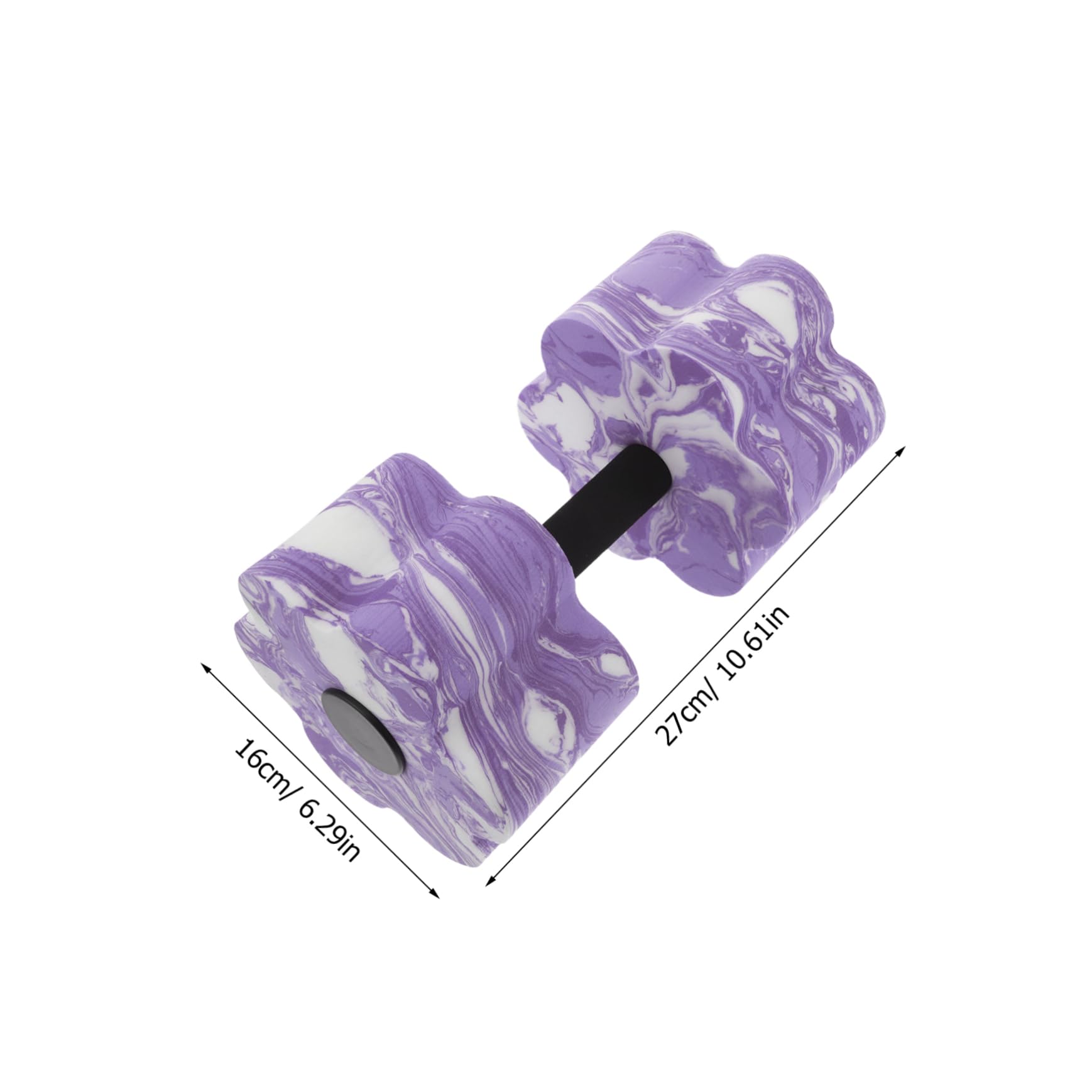YARNOW Manubri da Yoga manubri galleggianti manubri Resistenti all'Acqua Attrezzature per Il Fitness in Piscina Pesi da Nuoto per Esercizi in Piscina Pesi da Piscina manubri Eva Violet