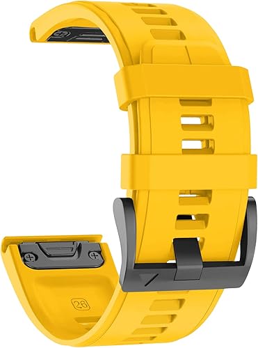 Correa de reloj compatible con Garmin Fenix 5X, correa de repuesto de silicona suave de 0.86 pulgadas para Garmin Fenix 5XFenix 5X PlusFenix 6XFenix