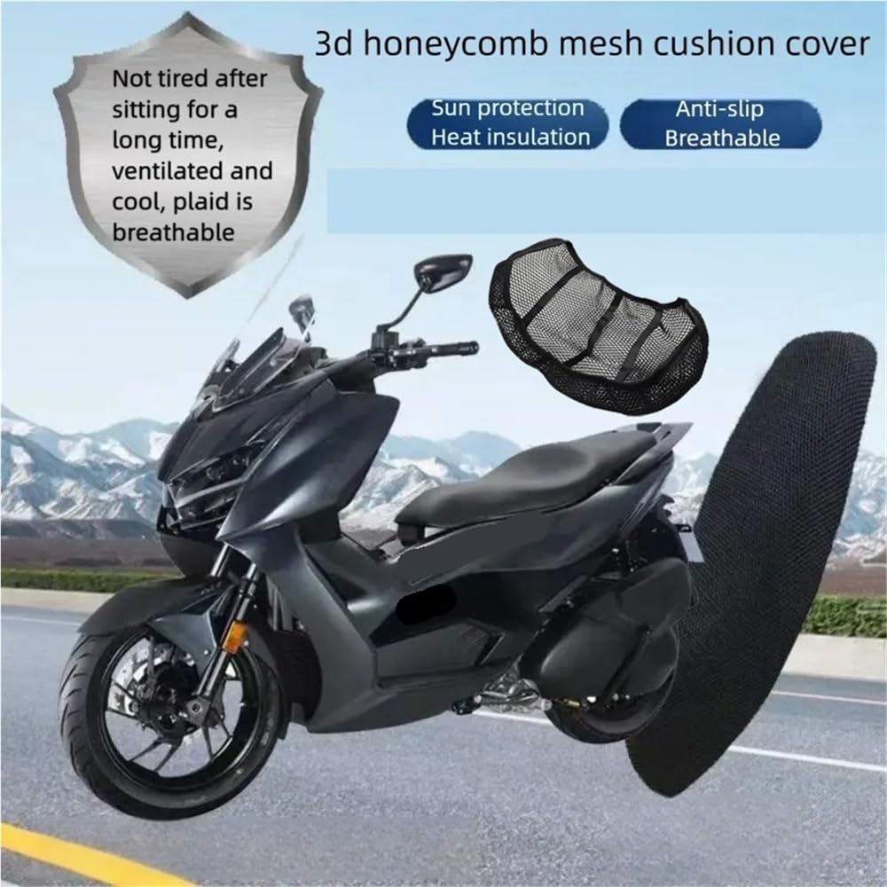 Schutz Sitzabdeckung Atmungsaktiver Motorrad-Sitzbezug, Rutschfestes Wärmeisolierendes Nylonkissen Für 350D 350E 368E 368D 368M Universal