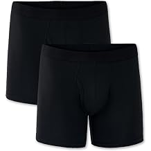 Pact Organic Cotton Mens Everyday Boxer Brief Underwear, 2 Pack