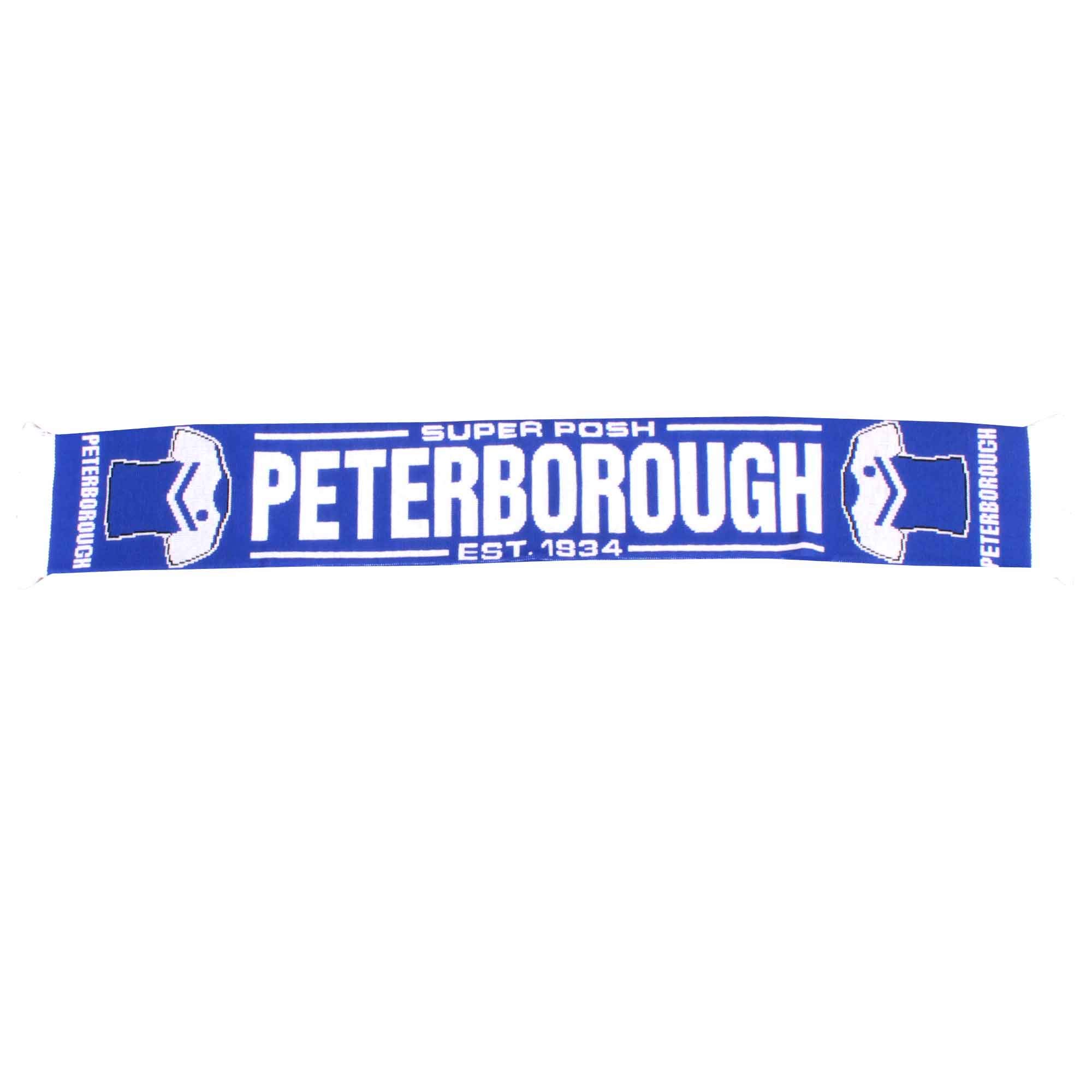 Beyond Happy Multicolour Peterborough United Scarf – The Posh 145Cm Football Souvenir – 100% Acrylic Peterborough Supporter Gift