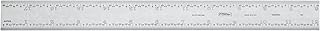 Fowler 52-350-018 Rigid Steel Rule with Satin Chrome Finish, 16R Graduation Interval, 18