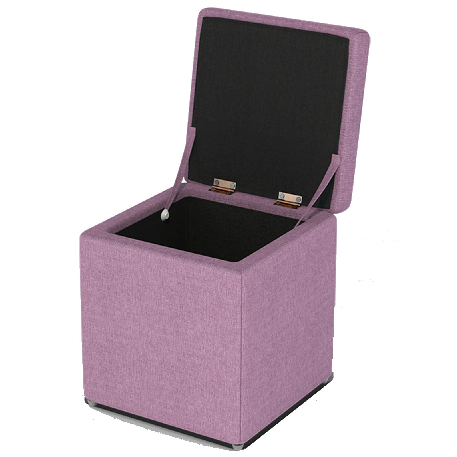 Tabouret à langer bleu en lin pour une entrée ordonnée ou une chambre cosy