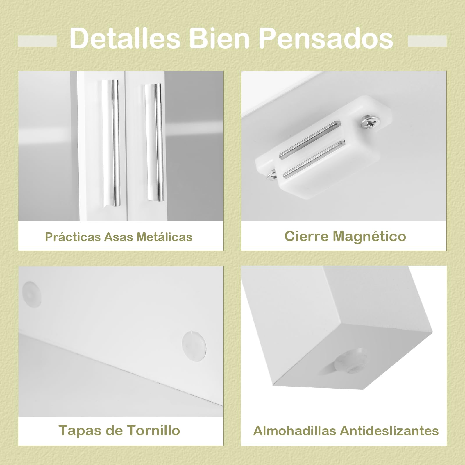 GOPLUS Armario de Almacenamiento sobre el Inodoro, Organizador de Baño con Puerta de Vidrio Templado Doble, Estante Ajustable, Estante Abierto, 170 cm