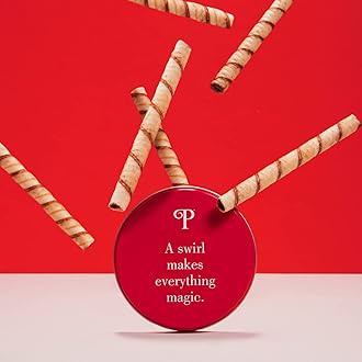 Pirouline Rolled Wafers – Dark Chocolate – Rolled Wafer Sticks, Crème Filled Wafers, Rolled Cookies for Coffee, Tea, Ice Cream, Snacks, Parties, Gifts, Valentine’s Day, and More – 3.25oz Carton 1pk