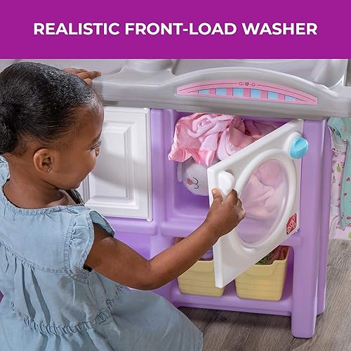 Miniatura 4 de Step2 Love & Care - Juego de muñecas de bebé de lujo para niños, estación de cambio compacta y cuna, hecho de plástico duradero, incluye accesorios