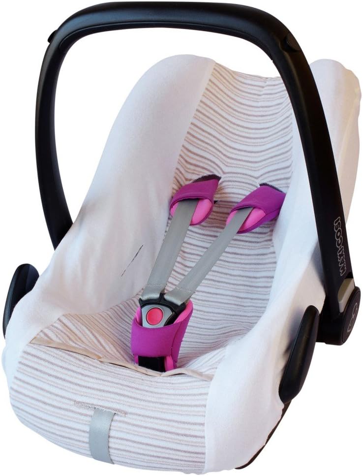 Housse D'Été Éponge ByBoom Universelle Pour Siège Auto Bébé - Rose, Compatible Maxi-Cosi