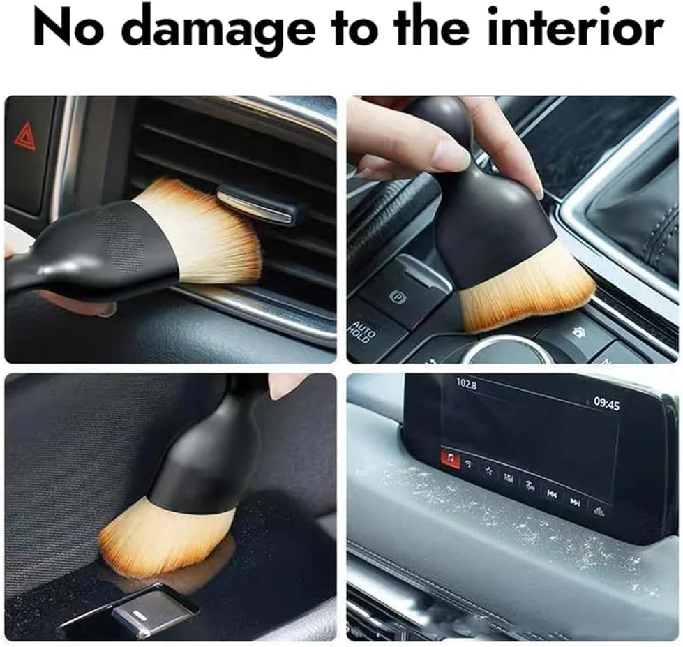 Detay Fırçası Araba Oto Detaylı Temizlik Premium Yumuşak Kıllı Çizmez Detaylı Oto Temizlik Fırçası KORUYUCU KAP HEDİYELİ - Görsel 4