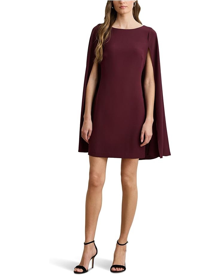 Lauren Ralph Lauren Cape Georgette Cocktail Dress - Main View