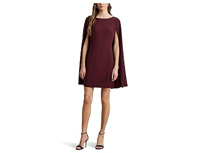 Lauren Ralph Lauren Cape Georgette Cocktail Dress Women
