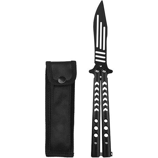 bnf®Butterfly Knife Trainer Kids Adults Folding Training Knife for Hiking Sports Style G 24.5cmx3cm|Sporting Goods | Outdoor Sports |1 Trainer