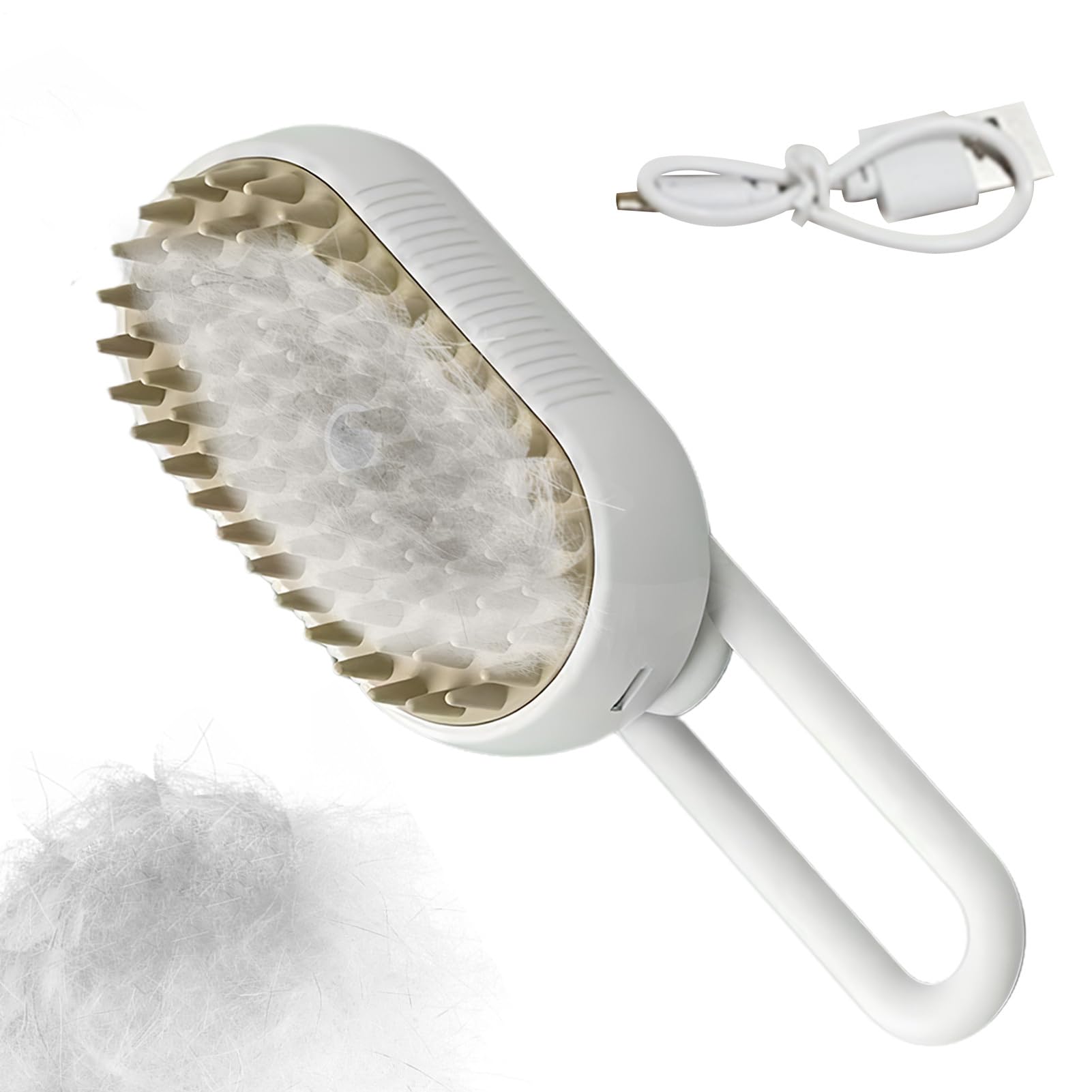 Spazzola a vapore per cani, massaggiatore per cuccioli con ricarica USB, silenzioso, delicato e silenzioso, per coniglietto, , cucciolo, doccia, casa, viaggi, attività all'aperto e al