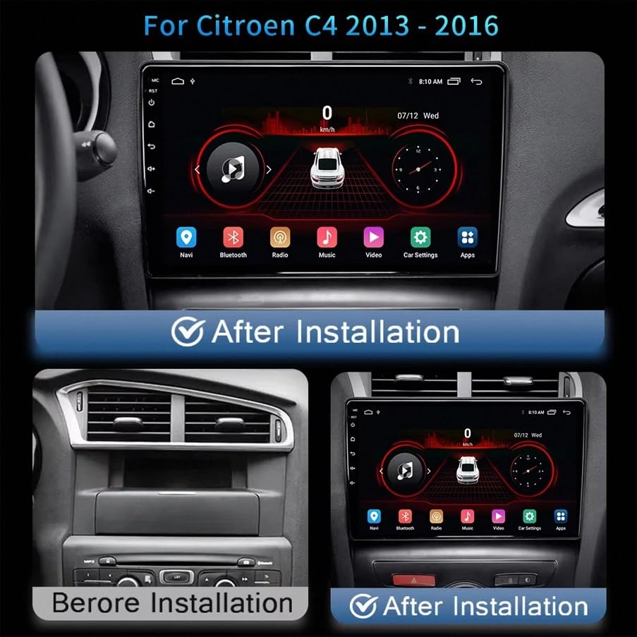Radio Coche 2 DIN con Mirror Link y Pantalla Touchscreen para Navegación GPS en Hyundai Mistra 2