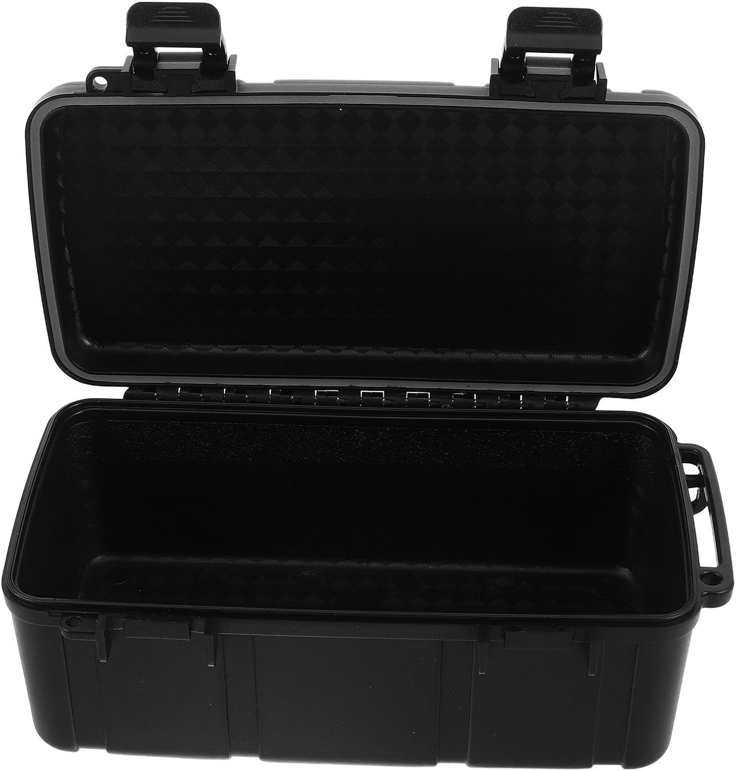 Portable Waterproof Tool Organizer Case with Reliable Closure System and Sturdy Pp Material, Black Hard Storage Box for Devices and Valuables, for Construction and Camping Use