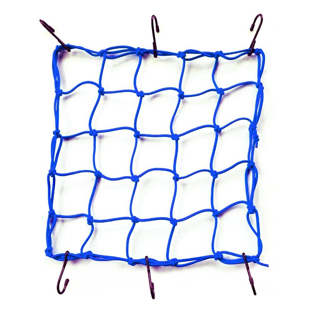 ONIPAX 15"x 15" High Elastic Bungee Cargo Net 2 PCS for Bicycle Motorcycle and 1 PCS Straps Luggage Fixed Rope