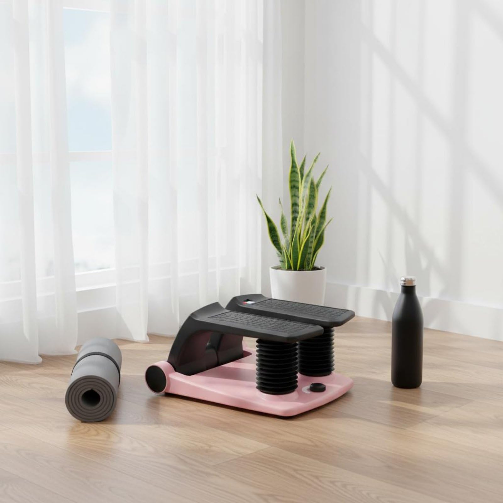 Qianly Stepper Oscillante Intensità Regolabile Portable Step Machine Domestico Preassemblato Macchina a Gradino