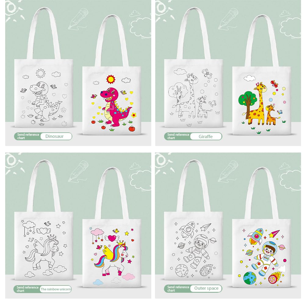 12 Bolsas Para Colorear + 12 Crayones Multicolor (7 En 1) – Manualidades Infantiles Y Regalos De Cumpleaños