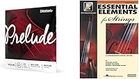 Vista 1 de D’Addario Prelude Violin String Set, 4/4 Scale Medium Tension – Solid Steel Core, Warm Tone, Economical and Durable, 1 Set & Essential Elements for